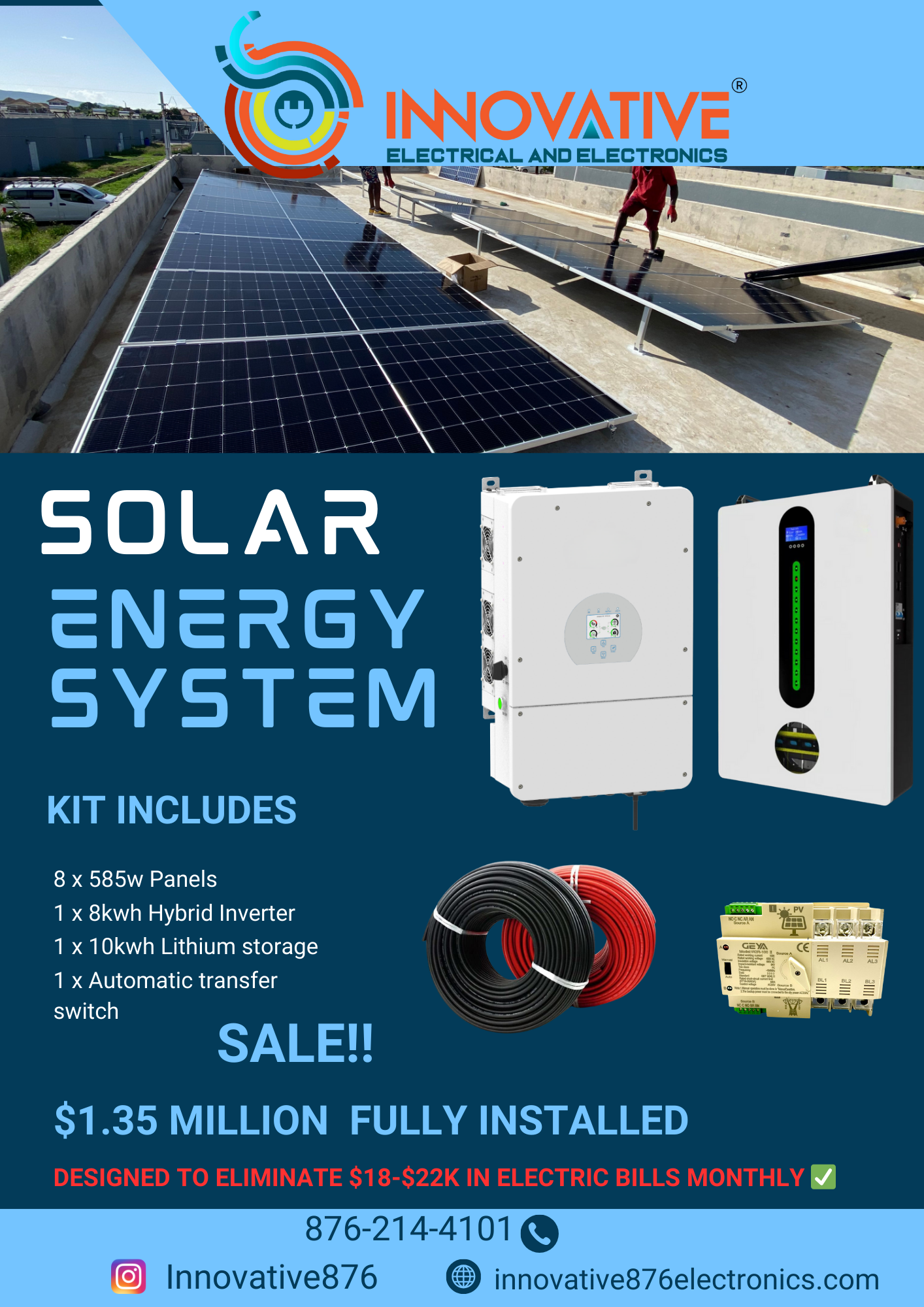 Solar Energy System - $1.35 Million ā Fully Installed