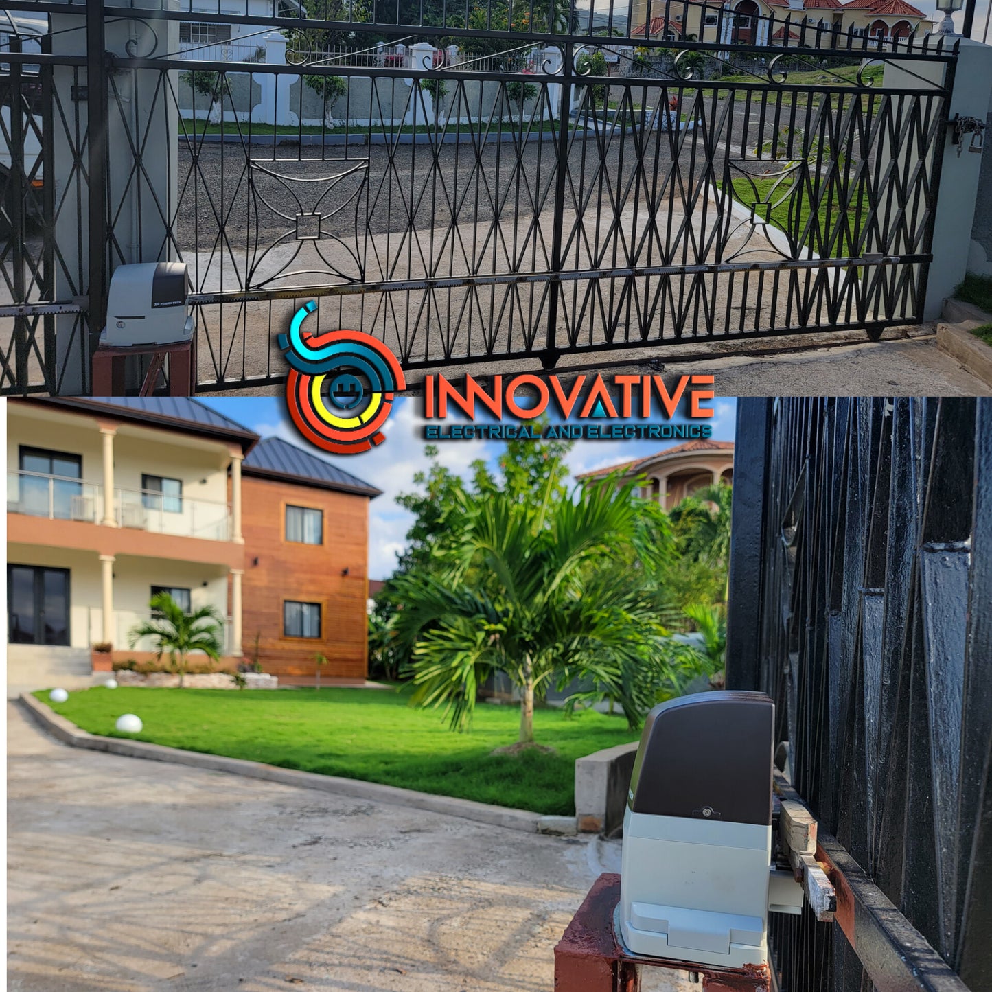 Slide automatic gate opener system
