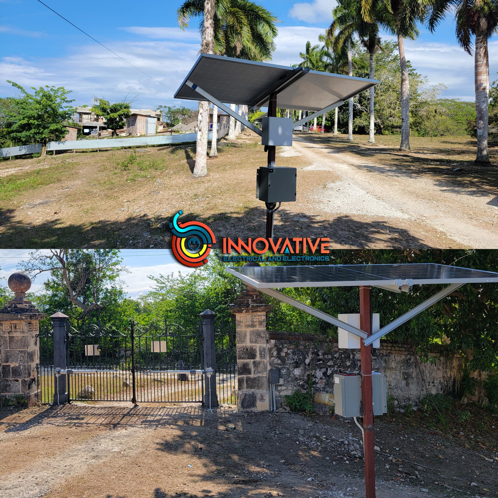 Solar Automatic gate opener system – Innovative Electrical and Electronics